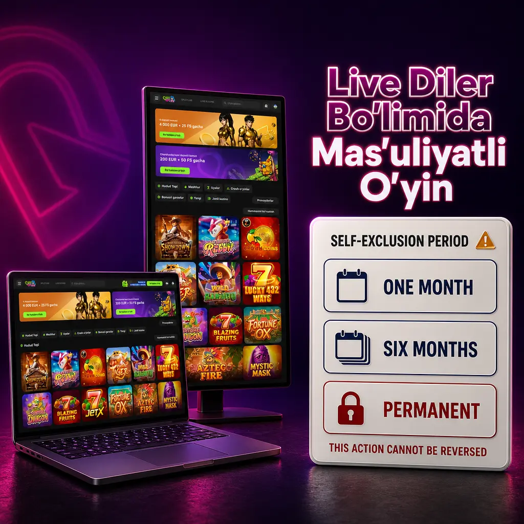 Game Spot Casino live dilerda mas'uliyatli o'yin: sessiya limiti, self-exclusion va yordam xizmatlari
