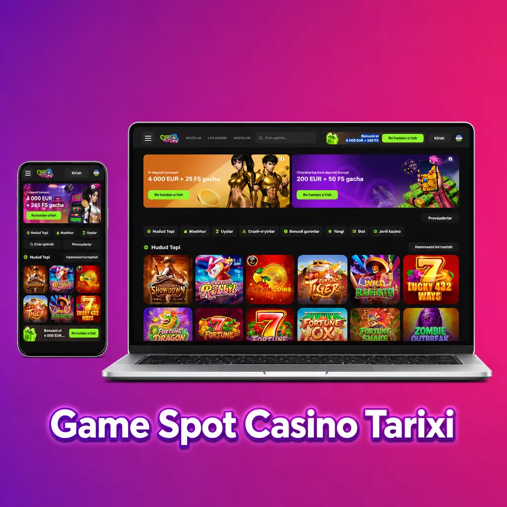 Game Spot Casino tarixi, litsenziyasi va O'zbekiston bozorida faoliyati haqida ma'lumot